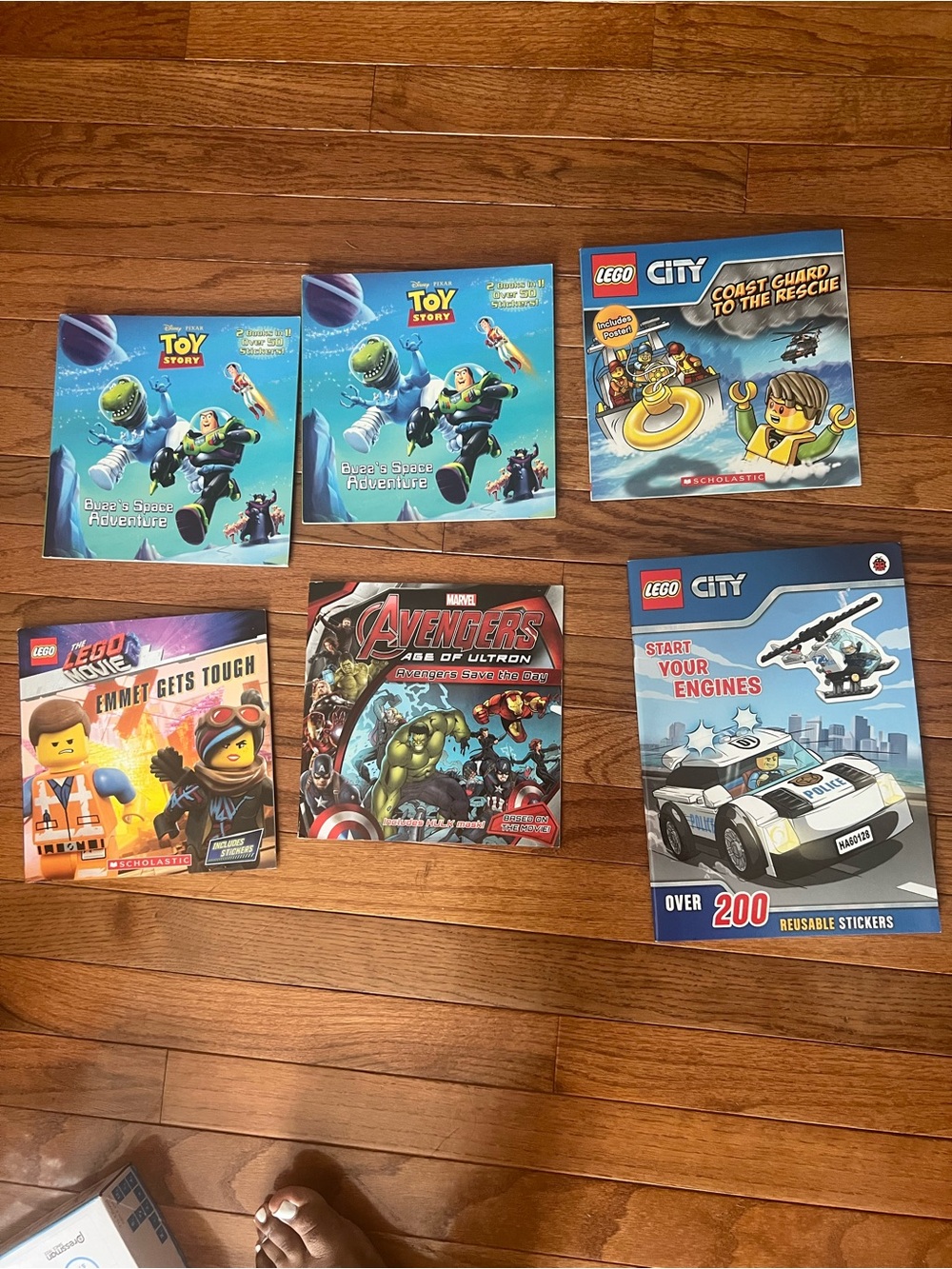 Kids Lego & Toy Story Books with Lots of Stickers  -New